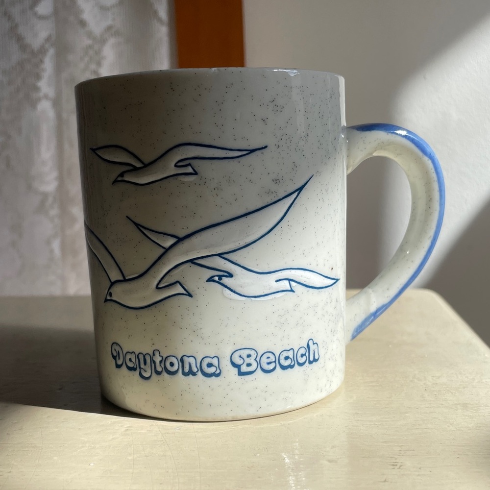 Vintage Daytona Beach ceramic souvenir mug